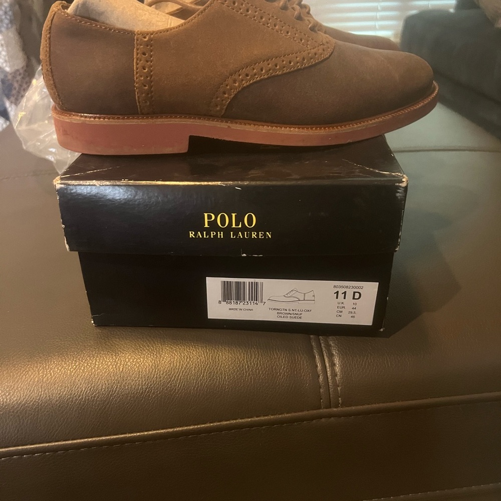 Ralph Lauren Men's Tan Oxford Shoes